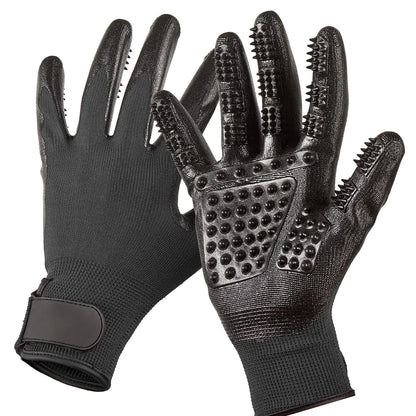 Cat Grooming Gloves with Bathing and Massage Brush