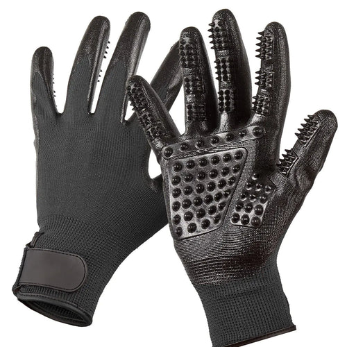 Cat Grooming Gloves with Bathing and Massage Brush