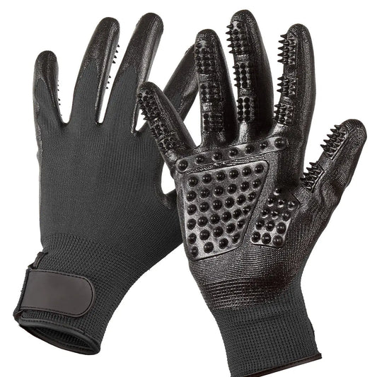 Cat Grooming Gloves with Bathing and Massage Brush