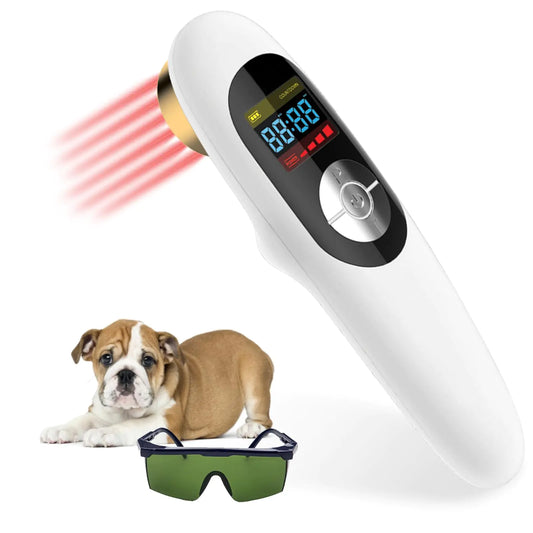 LASWHGDPET Cold Laser Therapy Device - Infrared Red Light Therapy for Dogs Pets VetPortable Laser Therapy Device for Pain Relief Arthritis Spinal Promote Blood Circulation